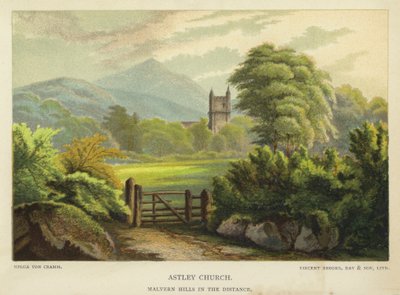 Astley Church, Malvern Hills in the Distance by Unbekannt Unbekannt